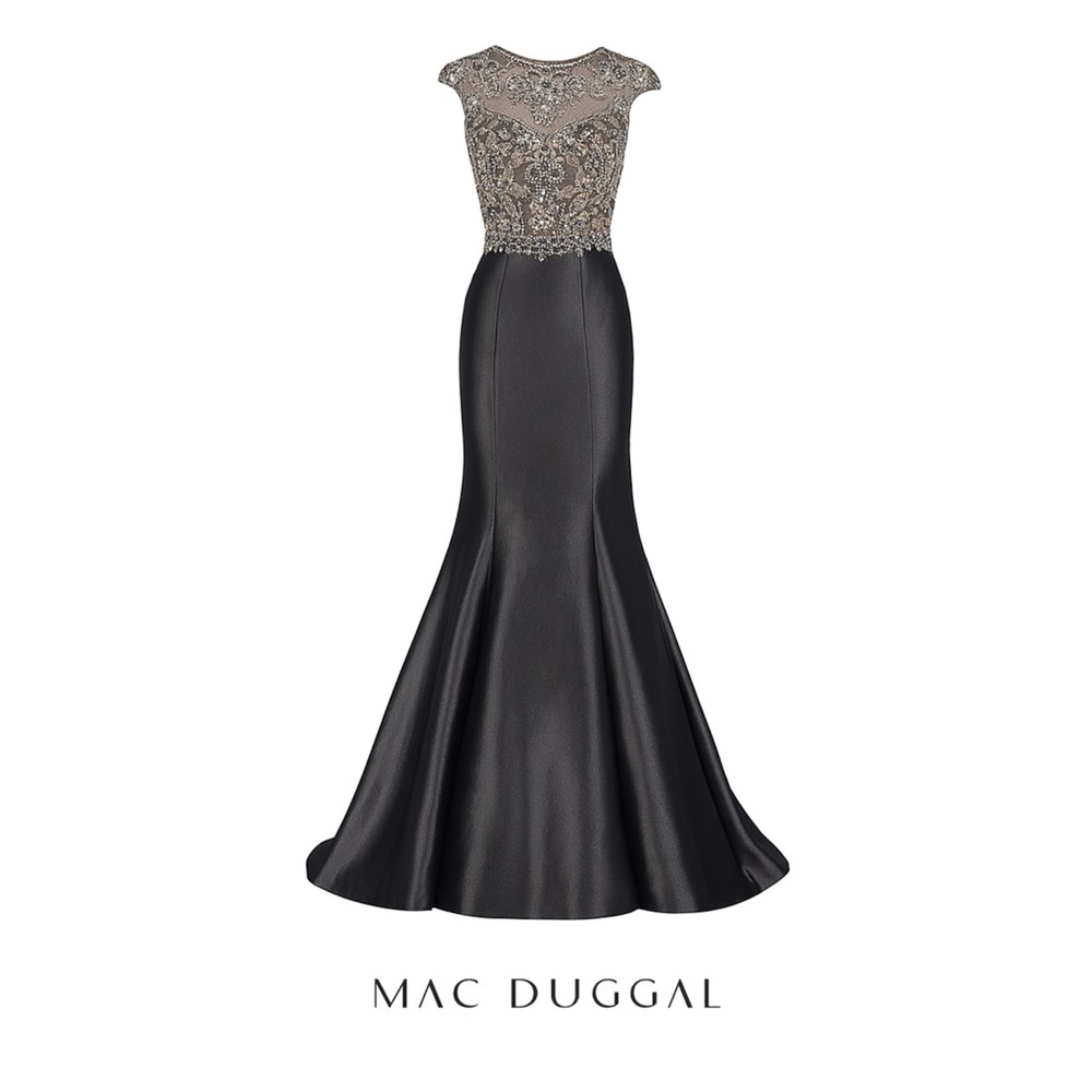 SOLD NEW MAC DUGGAL 82066M CAP SLEEVE TRUMPET GOWN - Picture 16 of 16